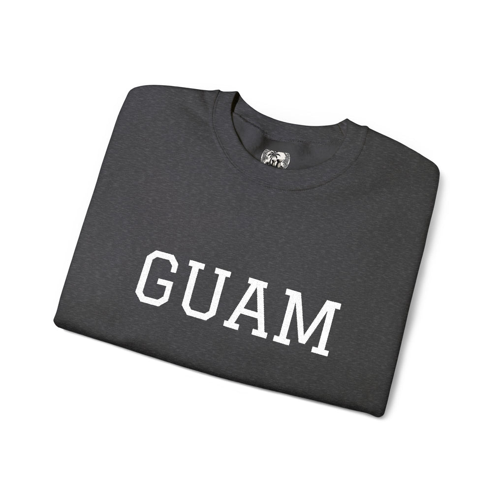 Guam EmbroideredCrewneck Sweatshirt | Personalized Text