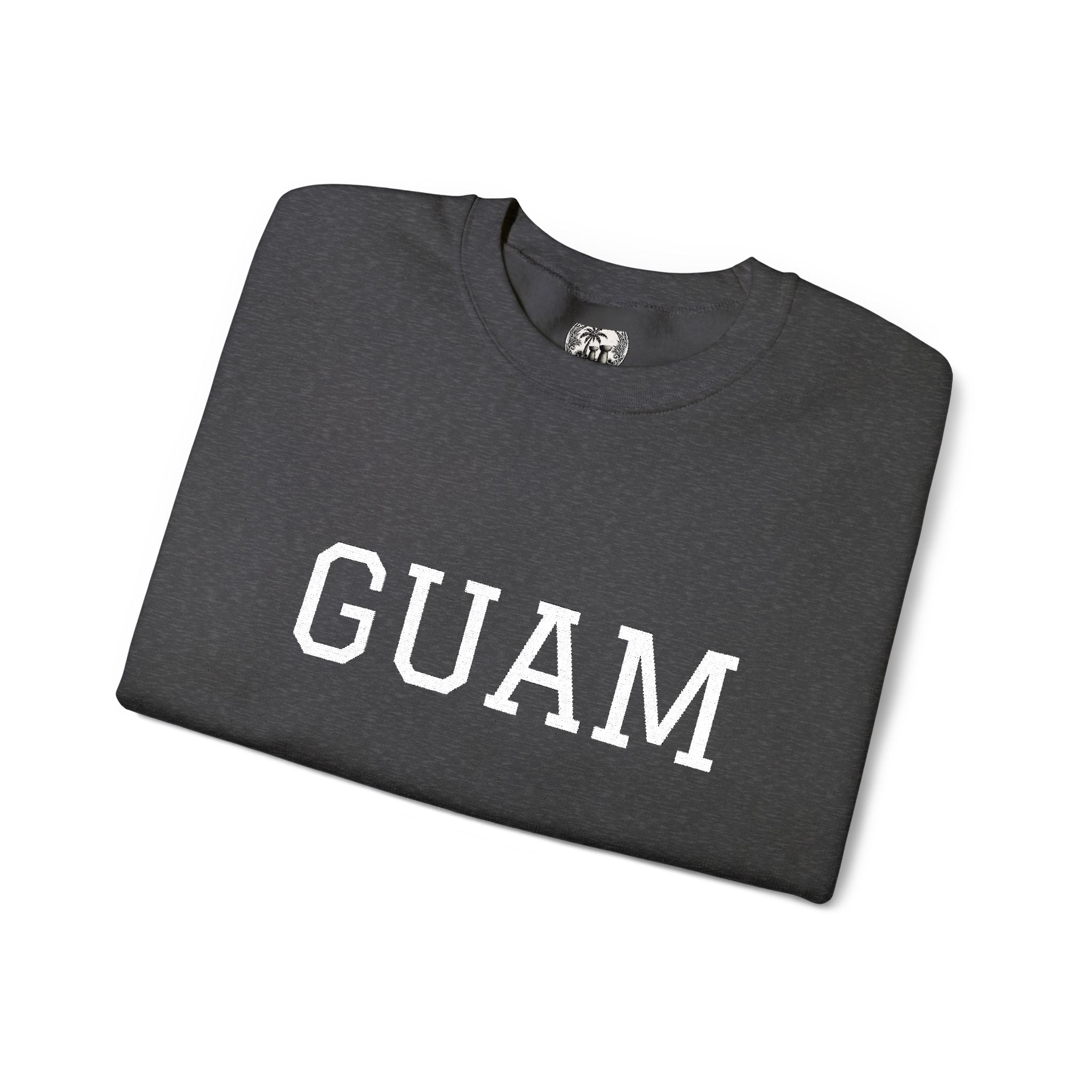 Guam EmbroideredCrewneck Sweatshirt | Personalized Text