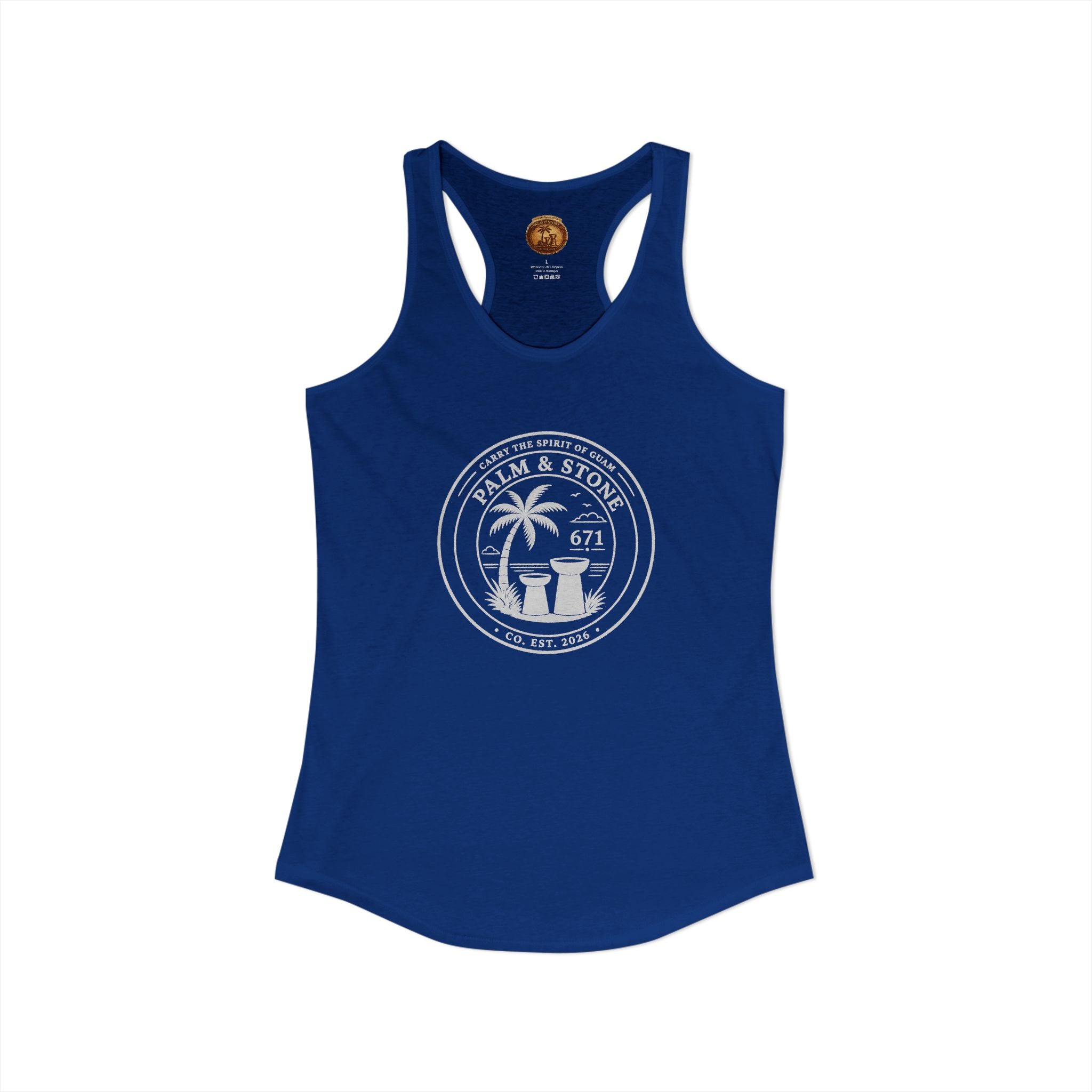 Women's Guam Island Palm | Ideal Racerback Tank