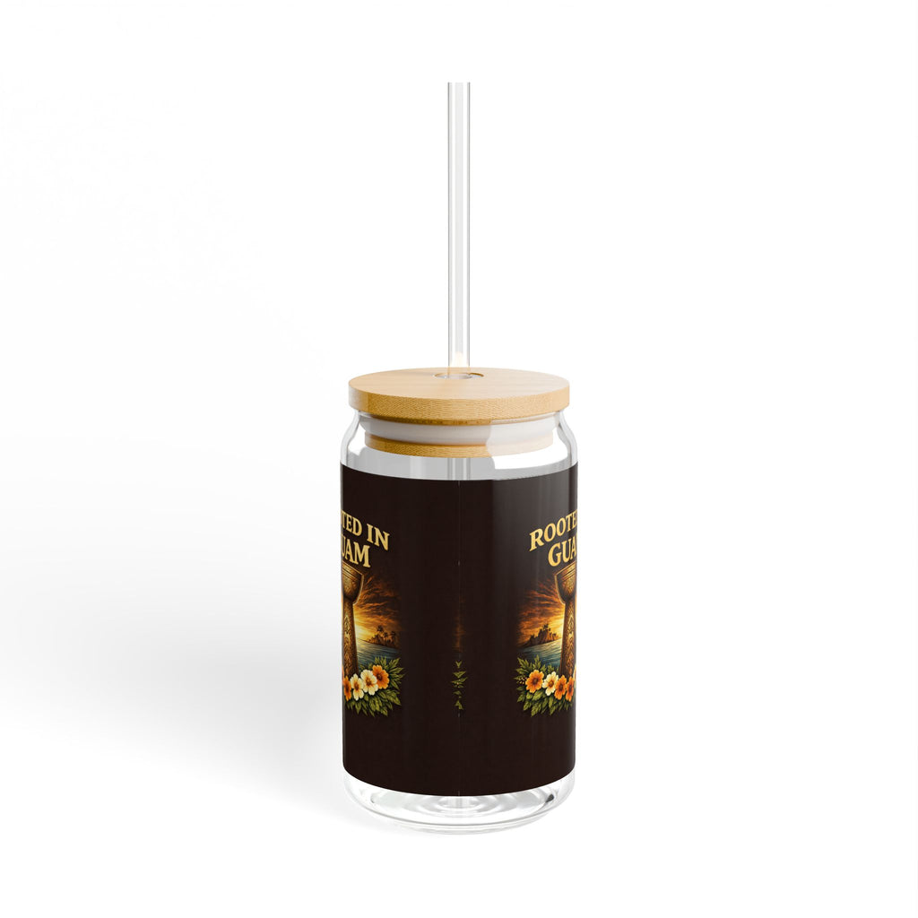 Rooted in Guam Sipper Glass — 16oz Personalized Island Tumbler