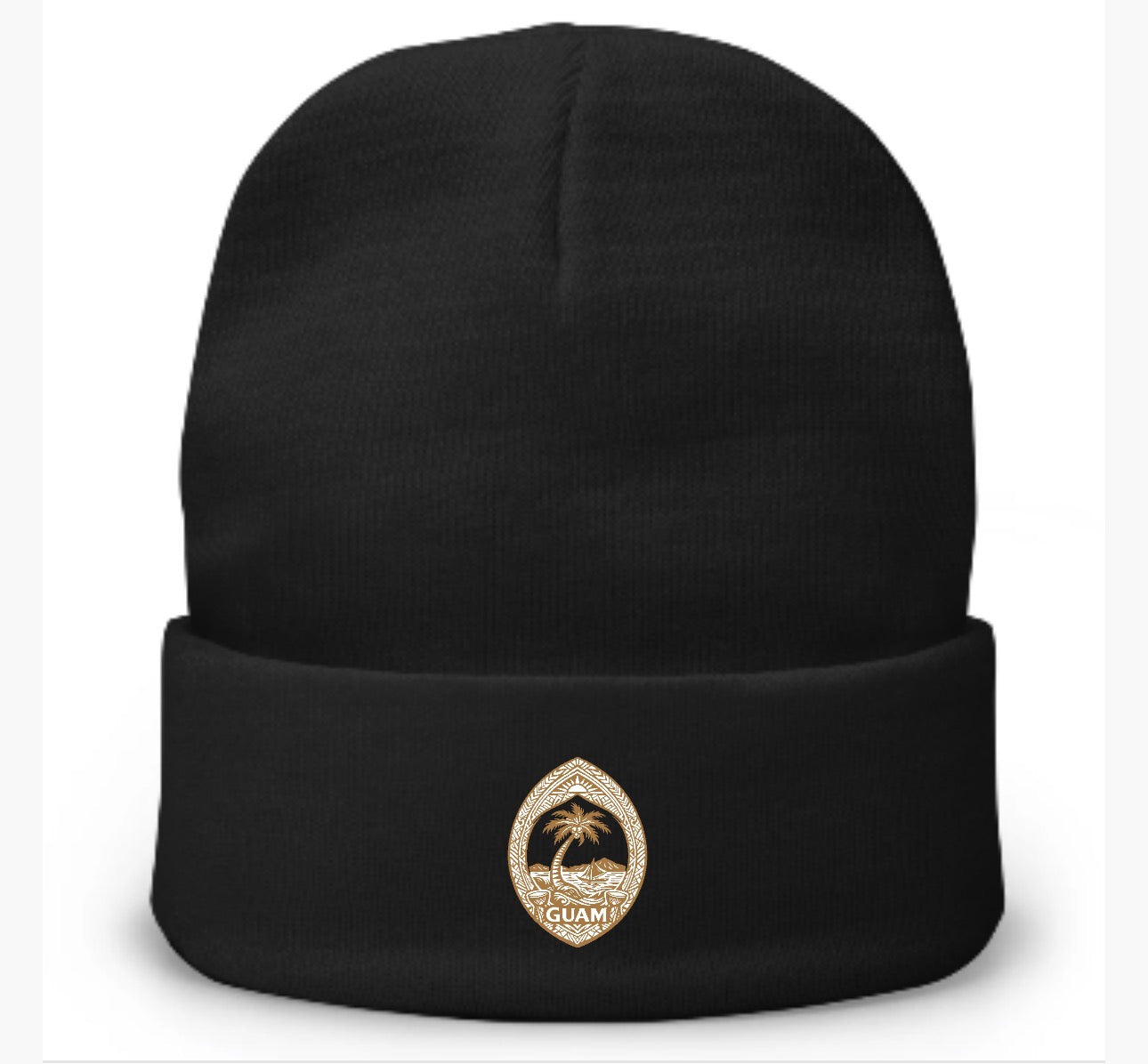 Guam Native Seal Embroidered Beanie