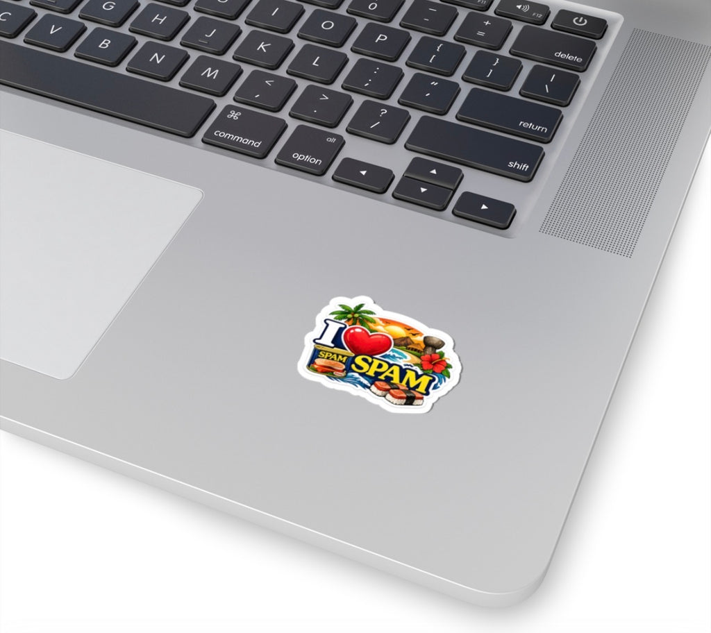 Guam Heart Stickers | Red Rice, Lumpia, Spam, Empanadas, BBQ, Mainland Island Timing Options
