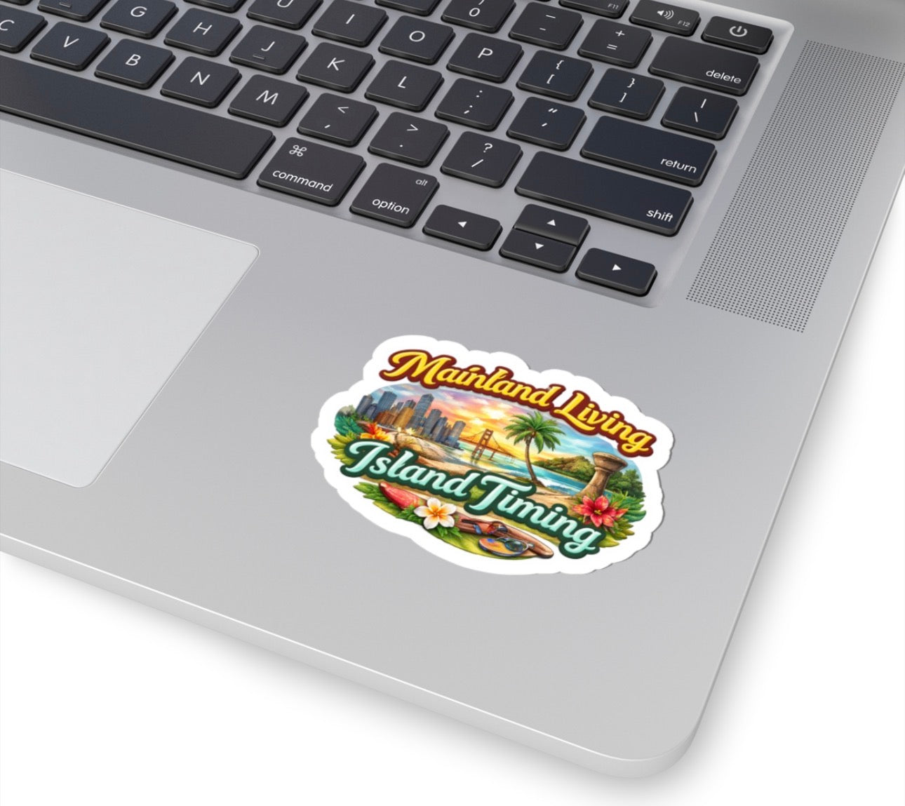 Guam Heart Stickers | Red Rice, Lumpia, Spam, Empanadas, BBQ, Mainland Island Timing Options
