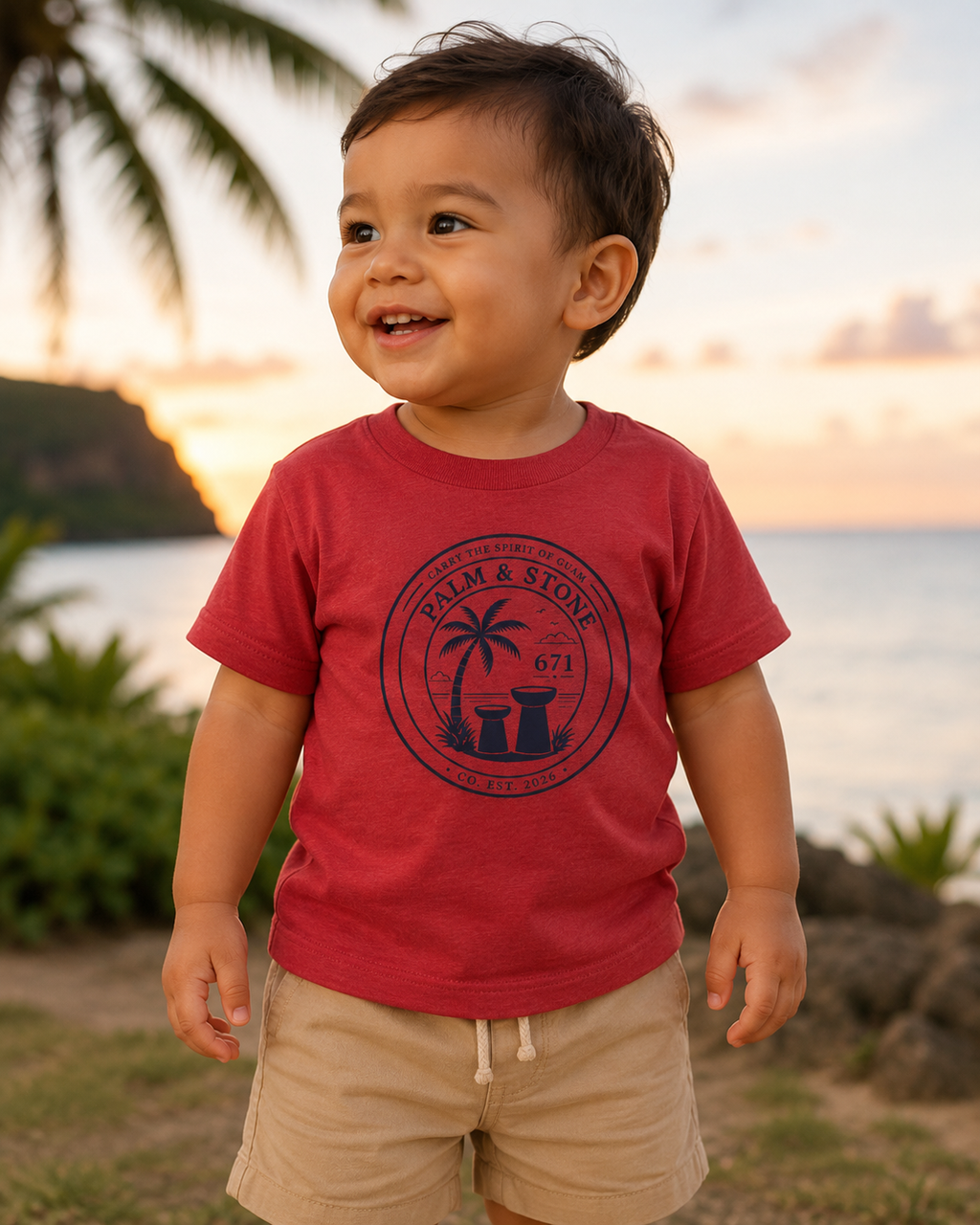 Toddler 4th of July Island Style Tee