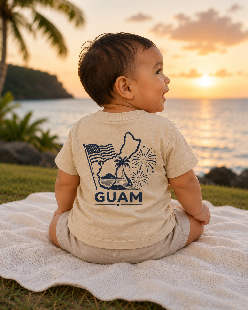 Infant 4th of July Island Style Tee