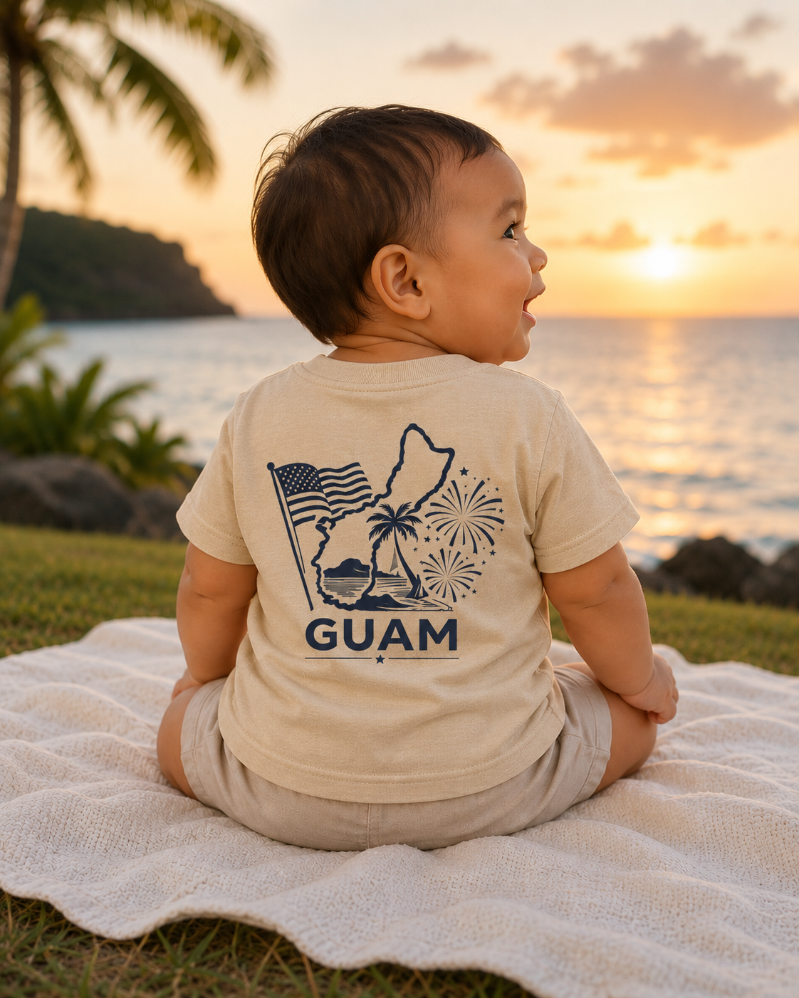 Infant 4th of July Island Style Tee