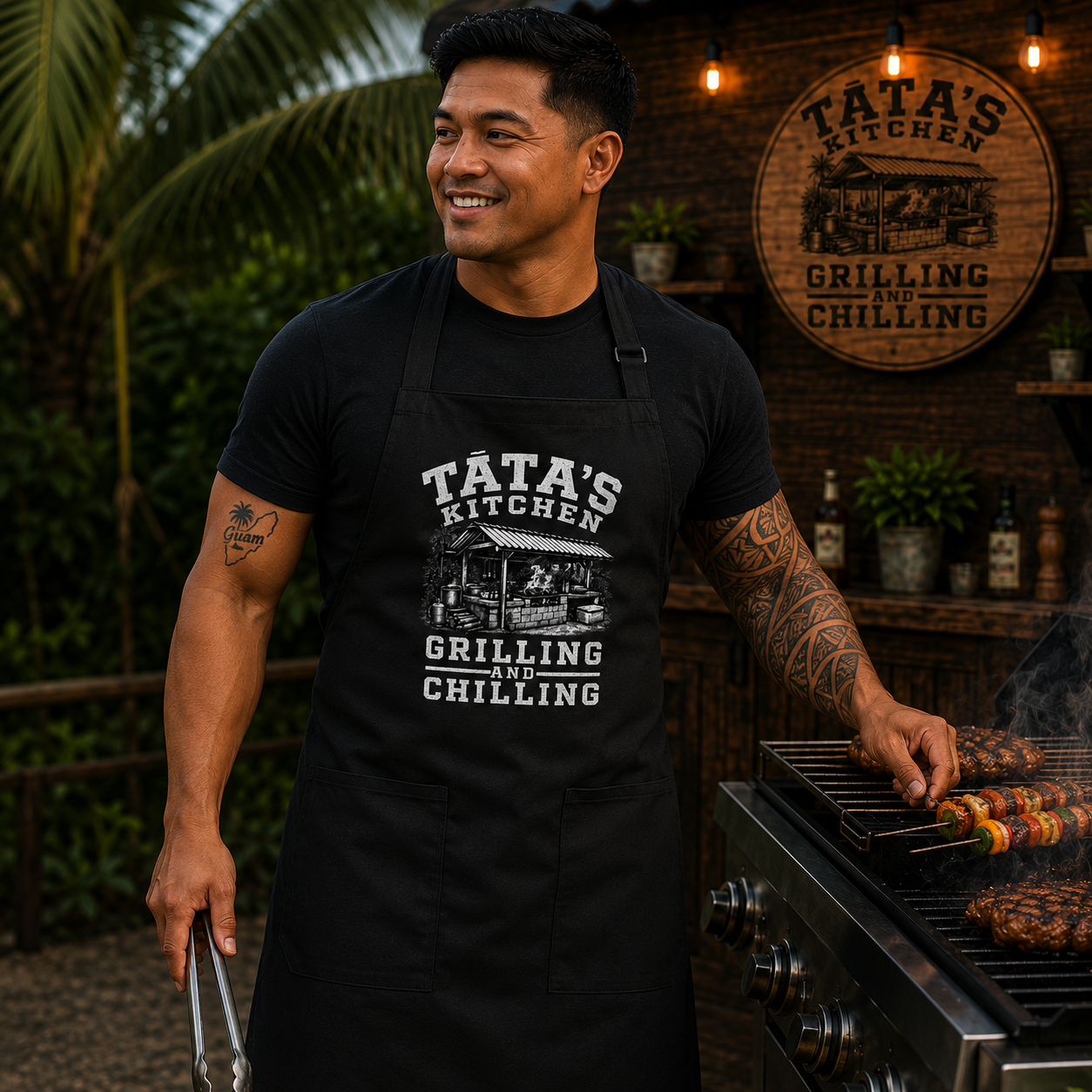 Tata's Kitchen Long Apron | Option to Personalize