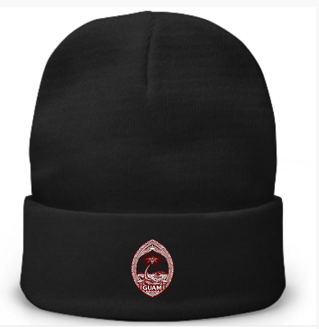 Guam Native Seal Embroidered Beanie