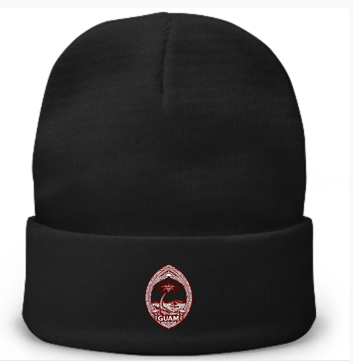 Guam Native Seal Embroidered Beanie