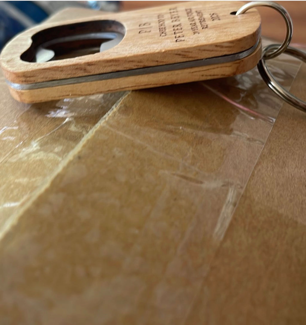Personalized Wooden Key Chain Bottle Openers