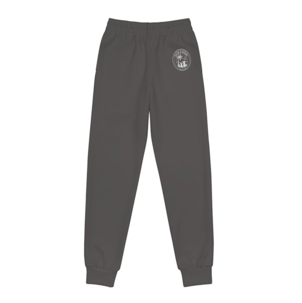 Youth Joggers with Small Crest Logo — Comfortable Kids Athletic Sweatpants