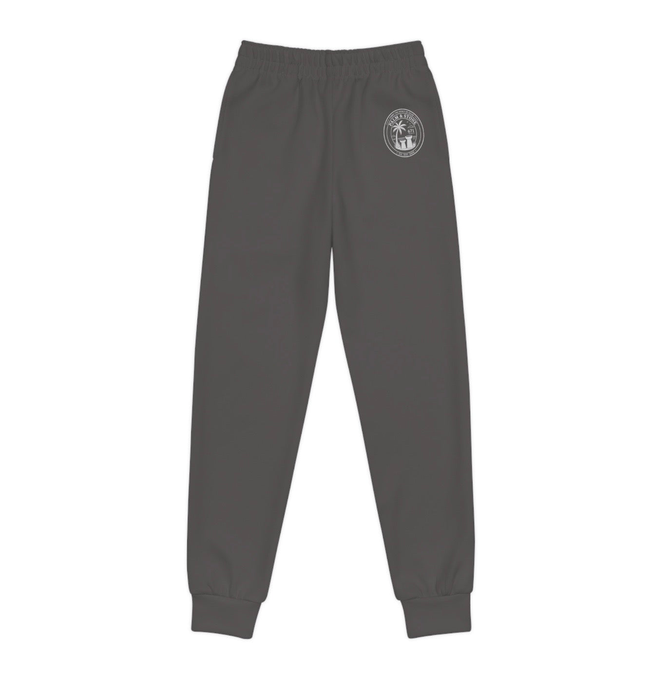 Youth Joggers with Small Crest Logo — Comfortable Kids Athletic Sweatpants