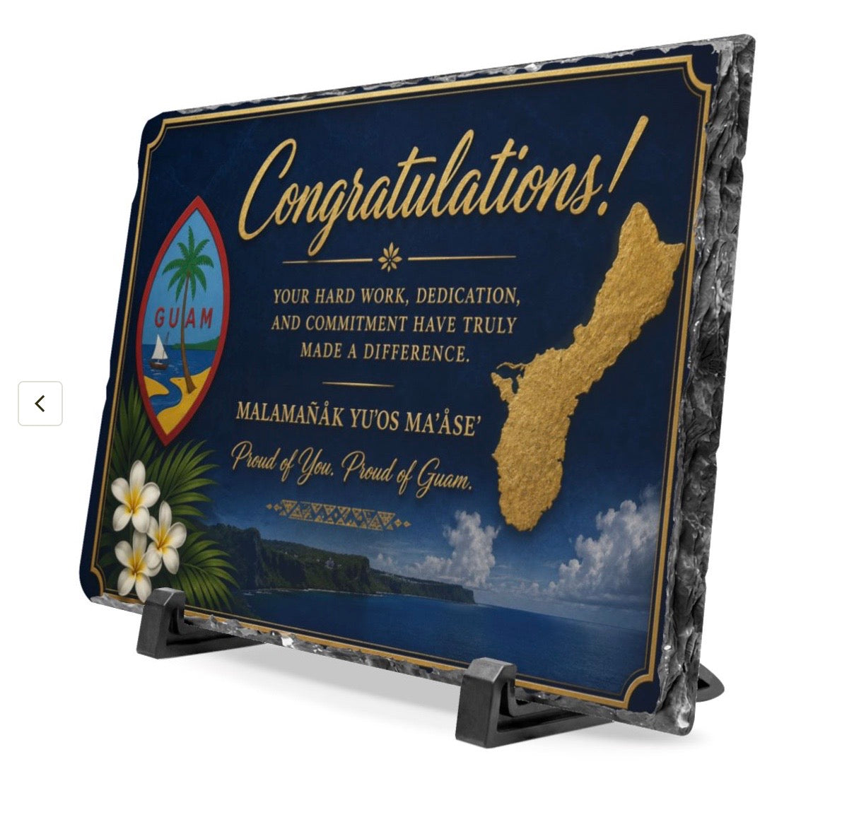Personalized Slate Desk Plaque