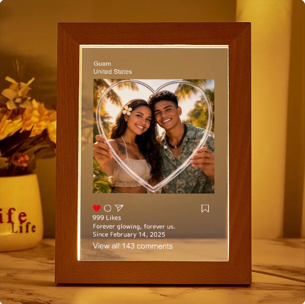 Personalized Instagram Led Night Lamp Picture Frame Night Light