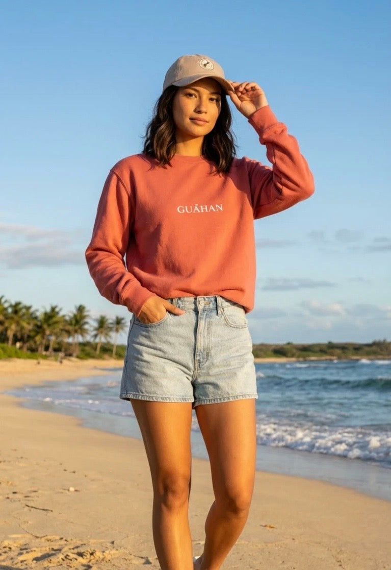 "Guahan" garment-dyed sweatshirt