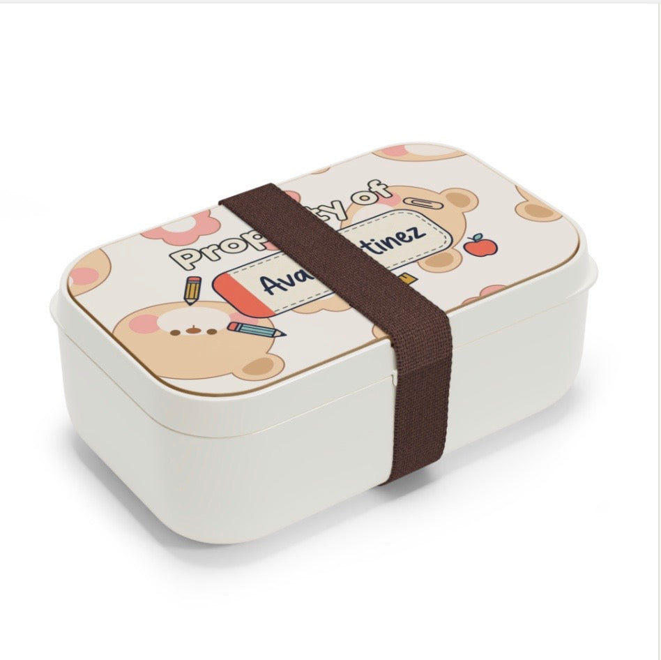 Personalized Bento Lunch Box (Add your own image, name or text)