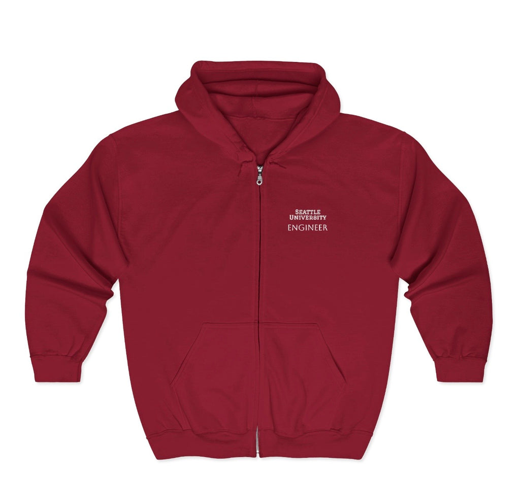 Personalized Unisex Heavy Blend™ Full Zip Hooded Sweatshirt (Add your school name, logo, subject, initials)