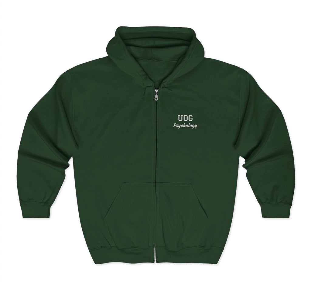 Personalized Unisex Heavy Blend™ Full Zip Hooded Sweatshirt (Add your school name, logo, subject, initials)