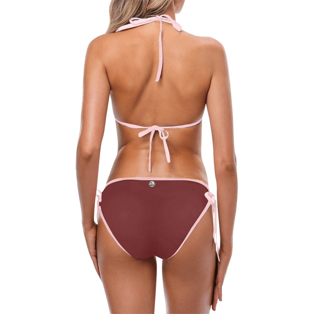 Paradise Bikini Set with Palm&Stone Logo (6 colors | S-5XL)