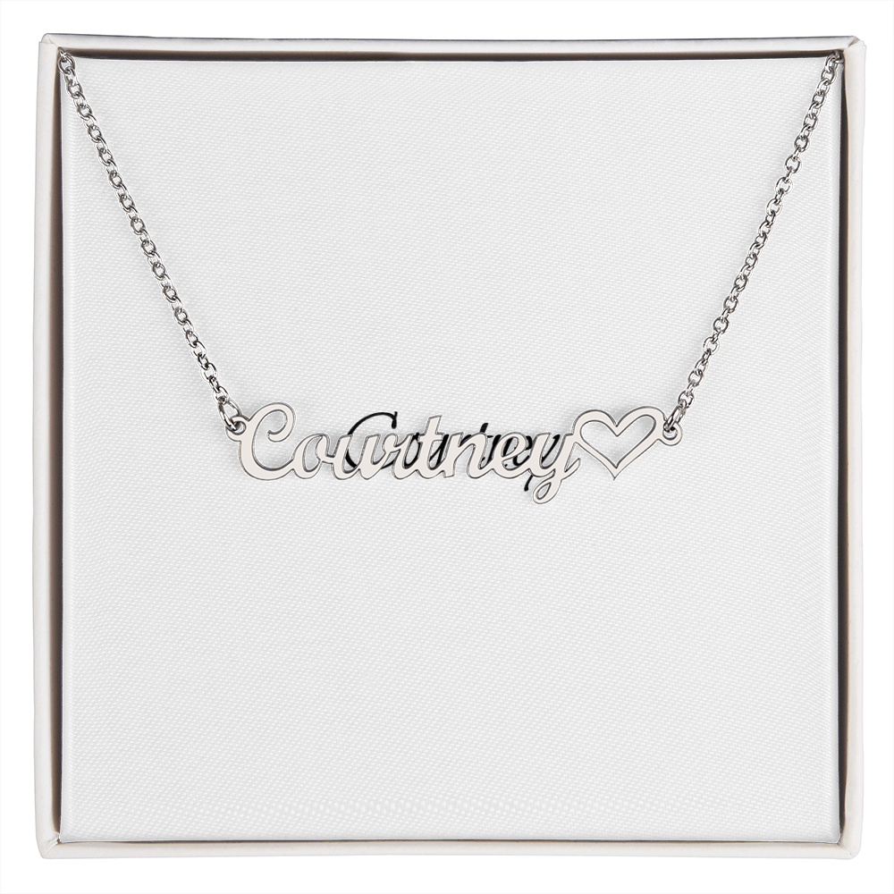 Personalized Heart Name Necklace