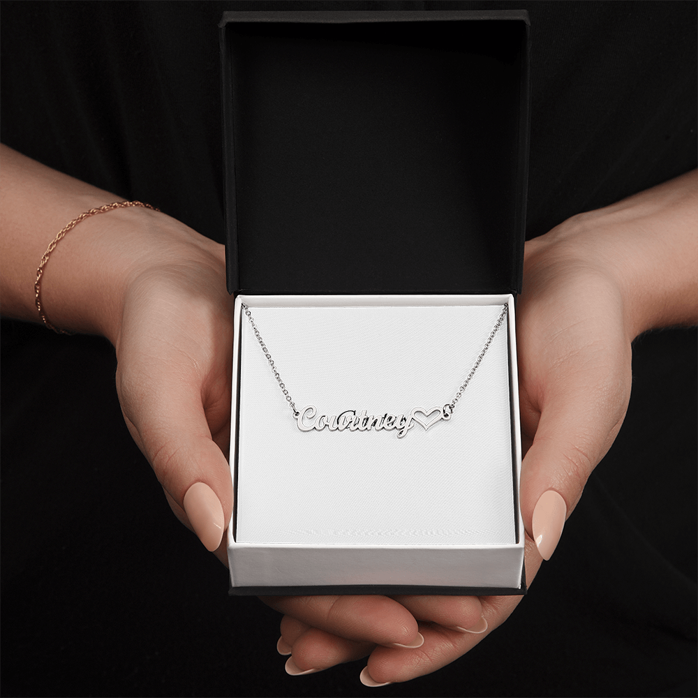 Personalized Heart Name Necklace