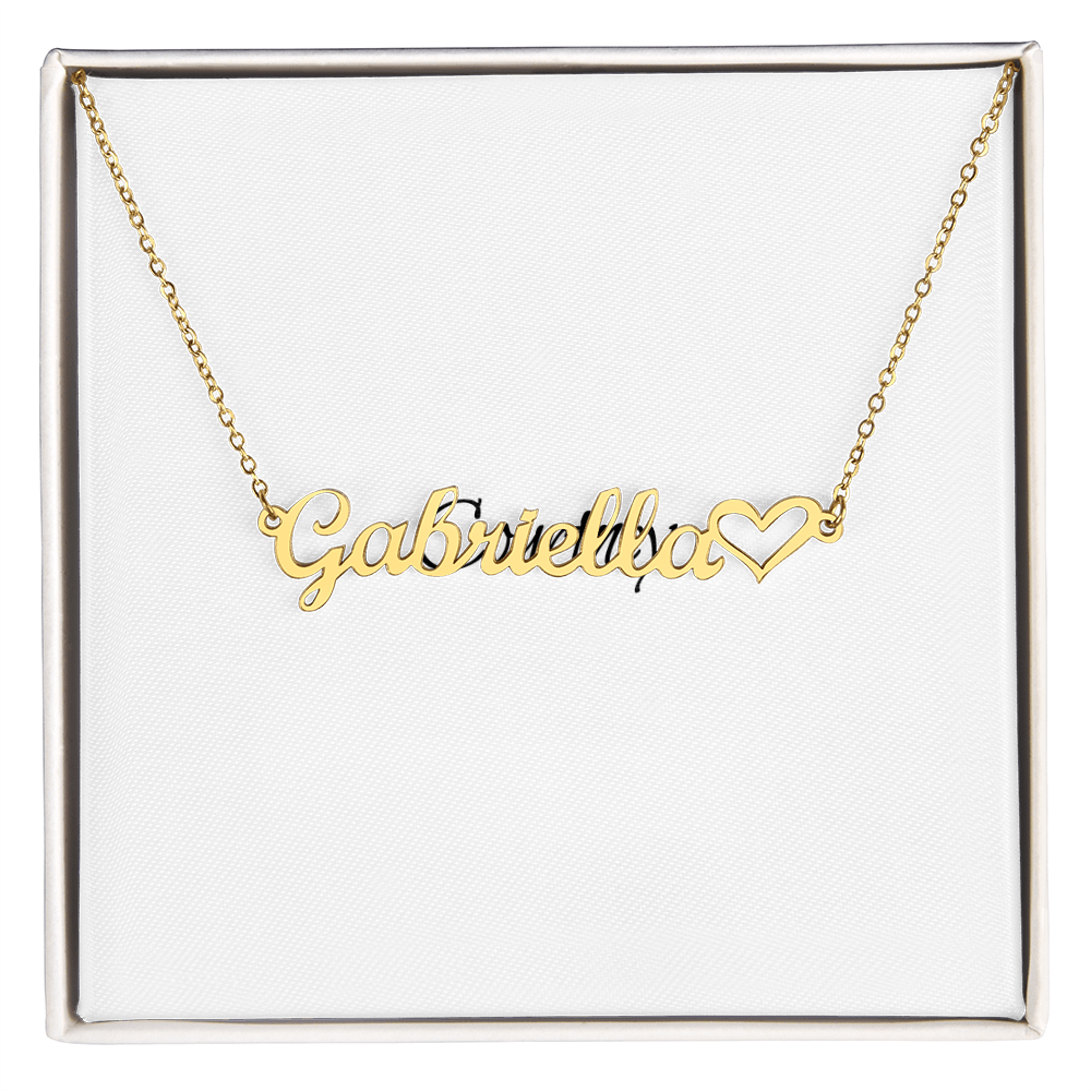 Personalized Heart Name Necklace