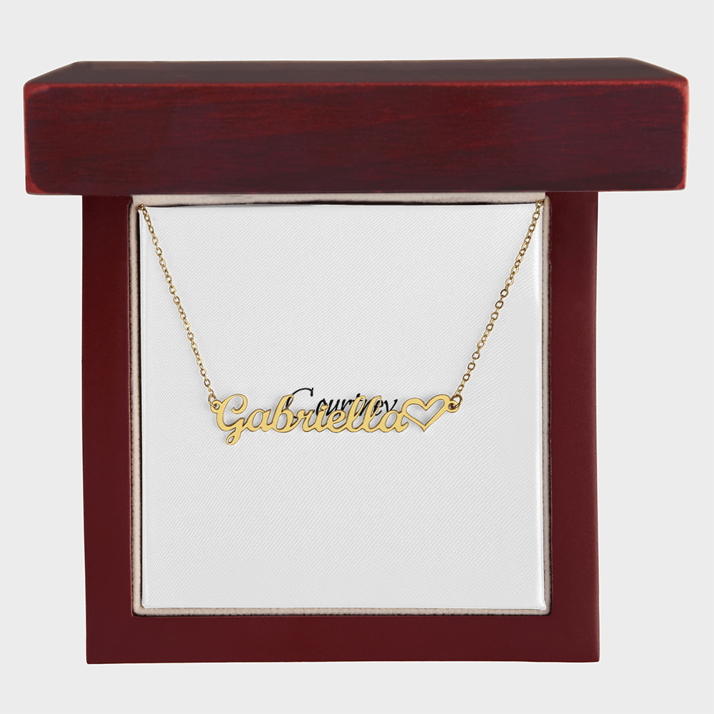 Personalized Heart Name Necklace
