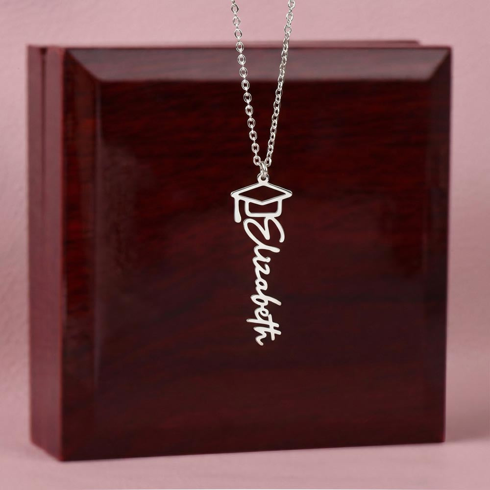 Personalized Graduation Cap Necklace