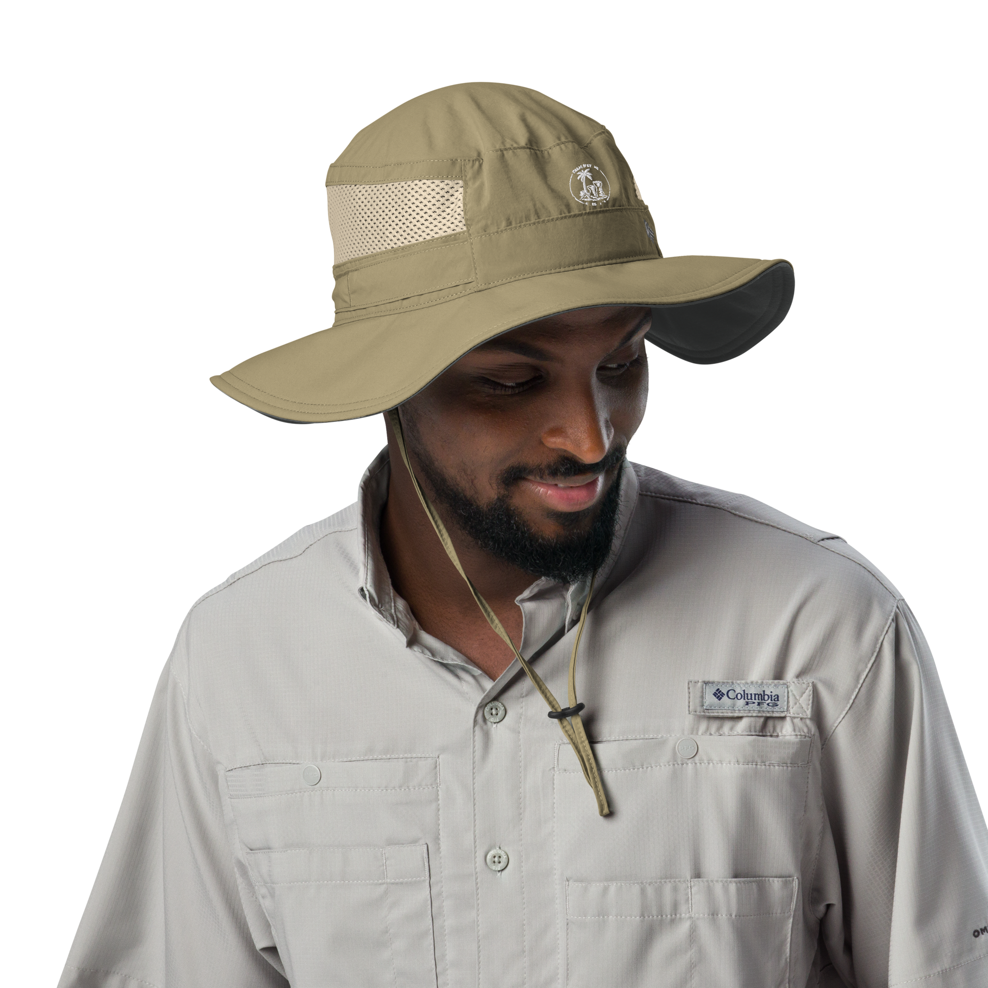 Personalized Palm & Stone Columbia Booney Hat