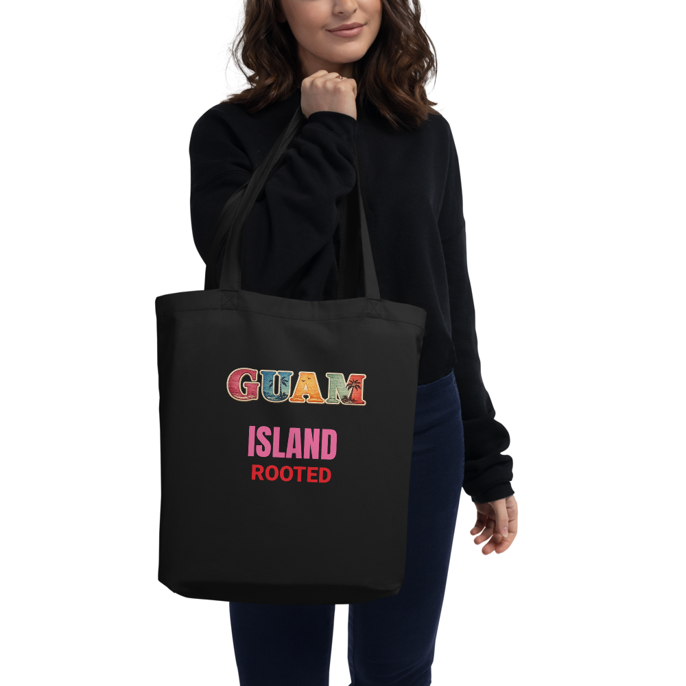 Personalized GUAM Island Rooted Eco Tote Bag