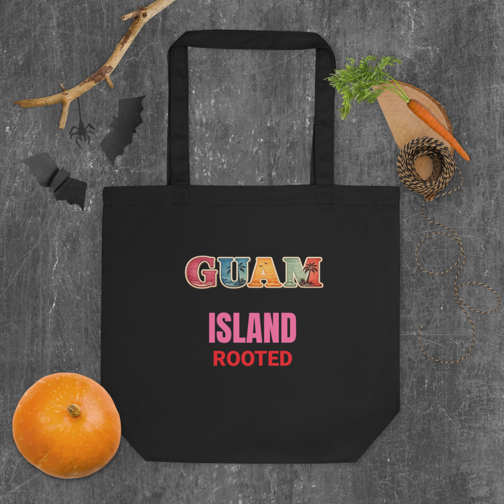 Personalized GUAM Island Rooted Eco Tote Bag
