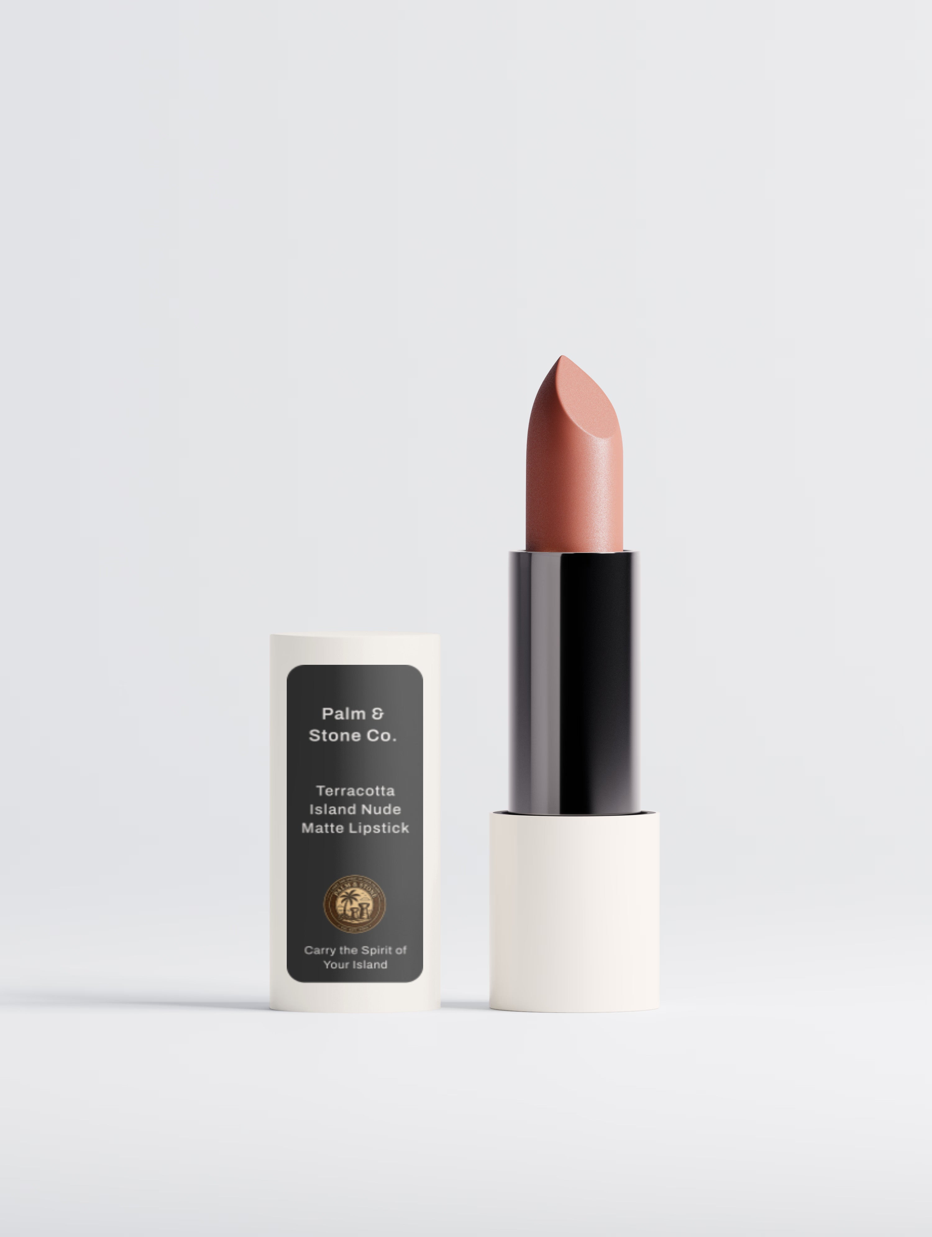 Terracotta Nude Matte Lipstick with Shea Butter (dehydrated lips)