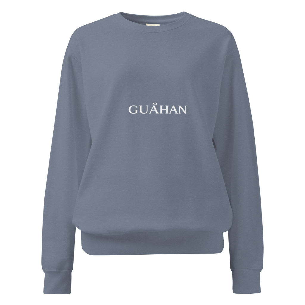 "Guahan" garment-dyed sweatshirt