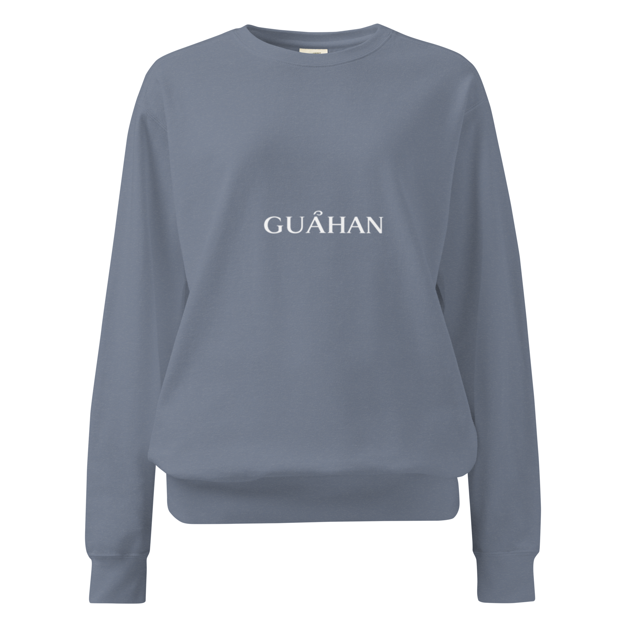 "Guahan" garment-dyed sweatshirt