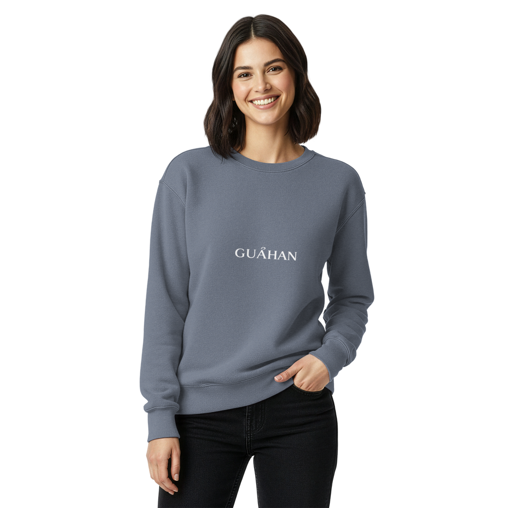 "Guahan" garment-dyed sweatshirt