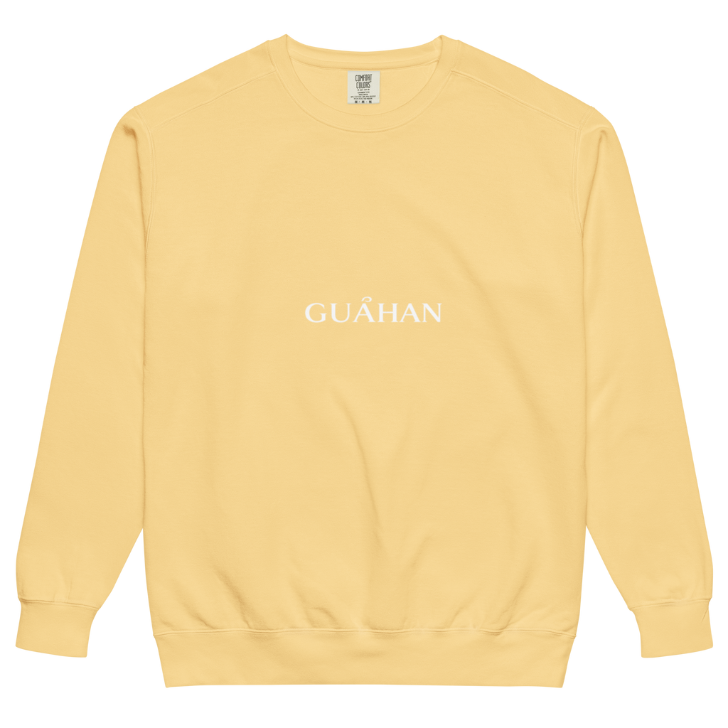 "Guahan" garment-dyed sweatshirt