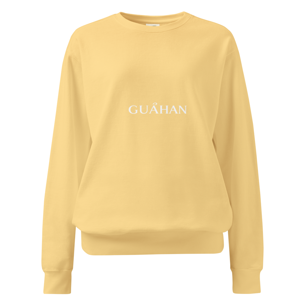 "Guahan" garment-dyed sweatshirt