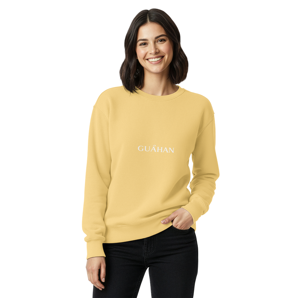 "Guahan" garment-dyed sweatshirt