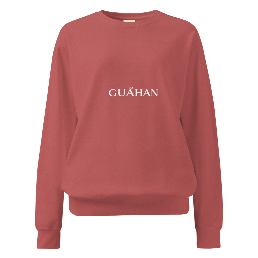 "Guahan" garment-dyed sweatshirt