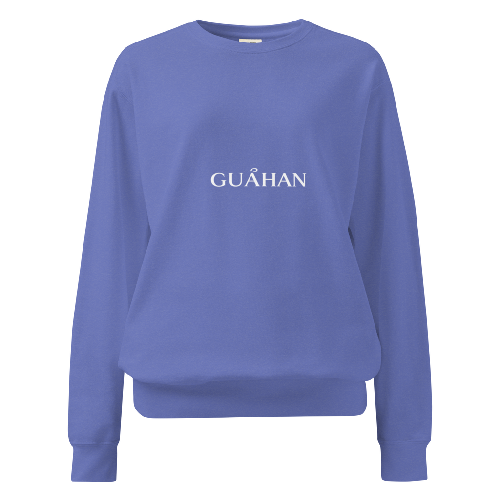 "Guahan" garment-dyed sweatshirt
