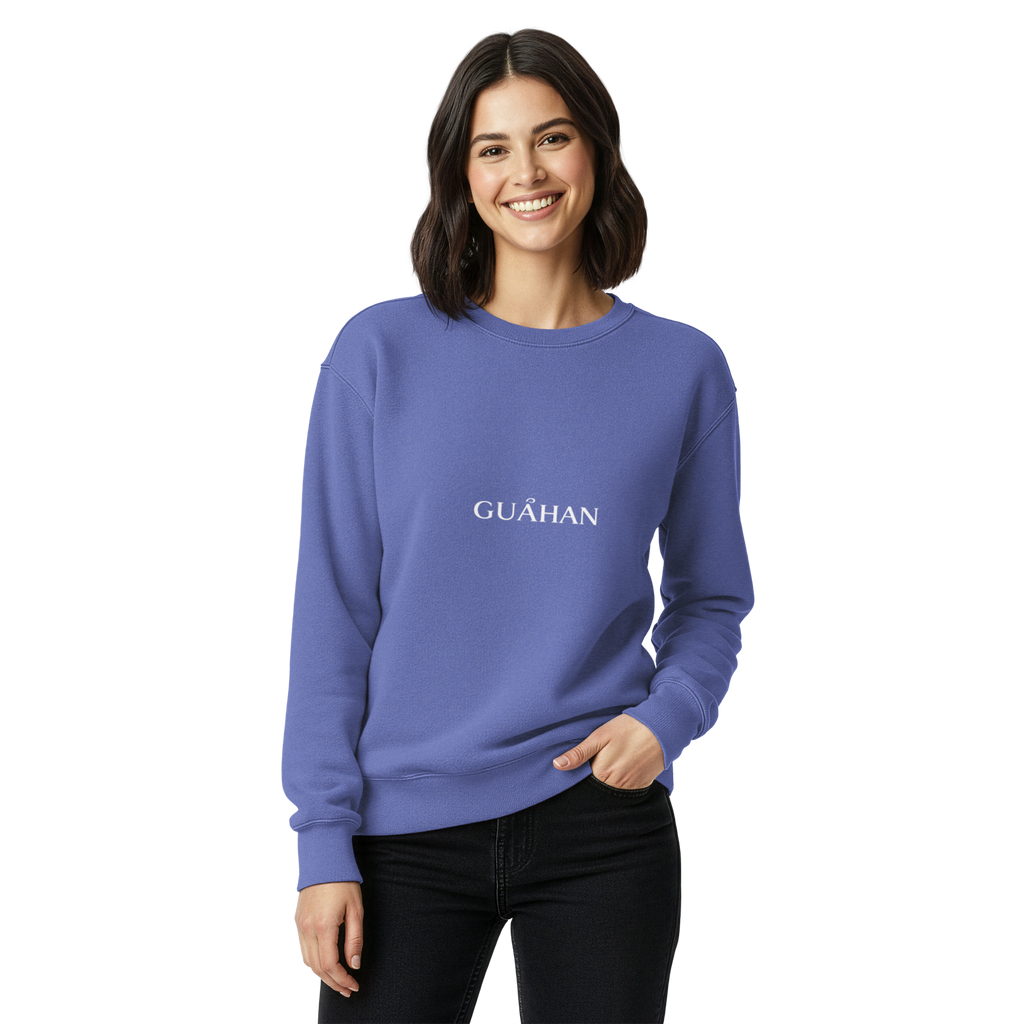 "Guahan" garment-dyed sweatshirt