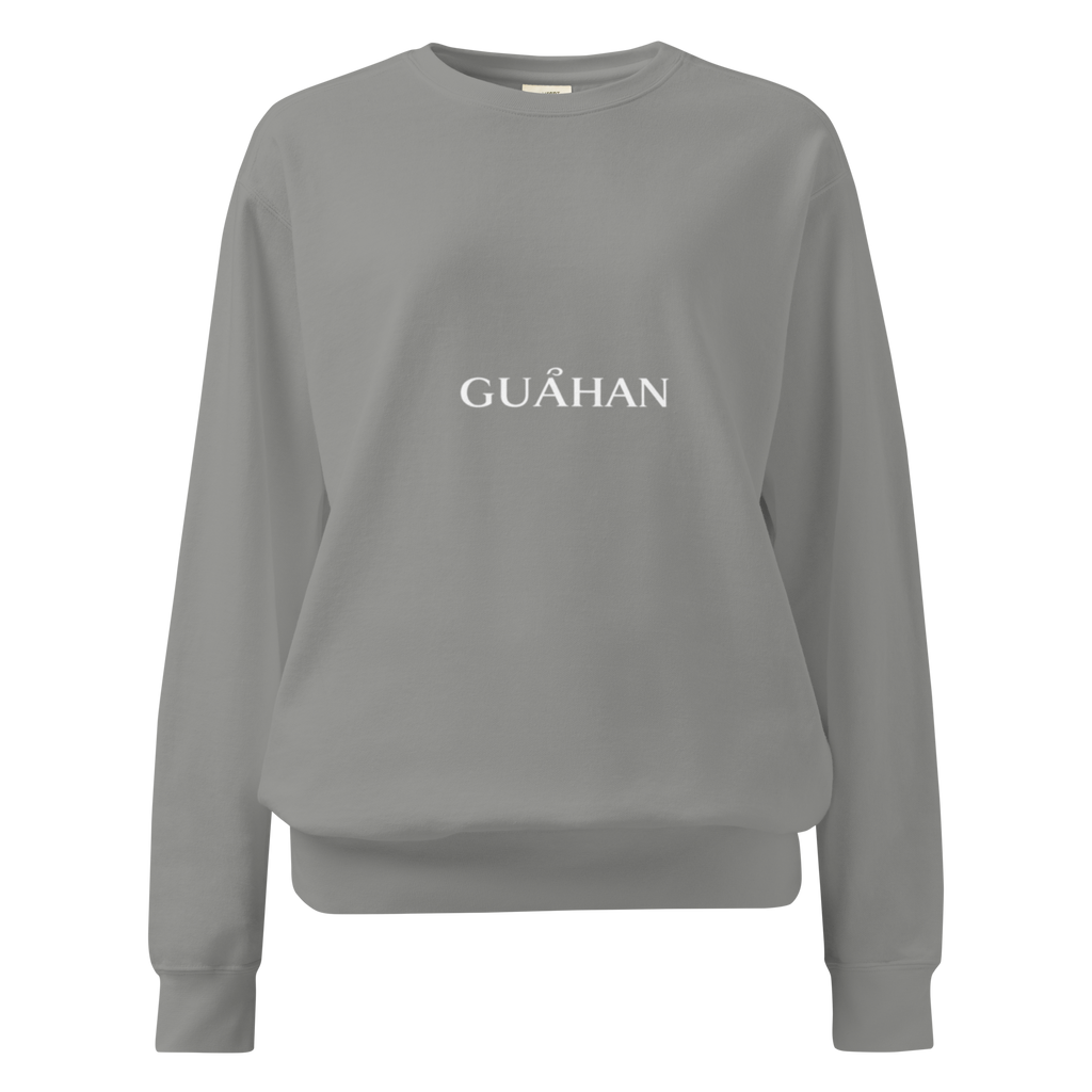 "Guahan" garment-dyed sweatshirt
