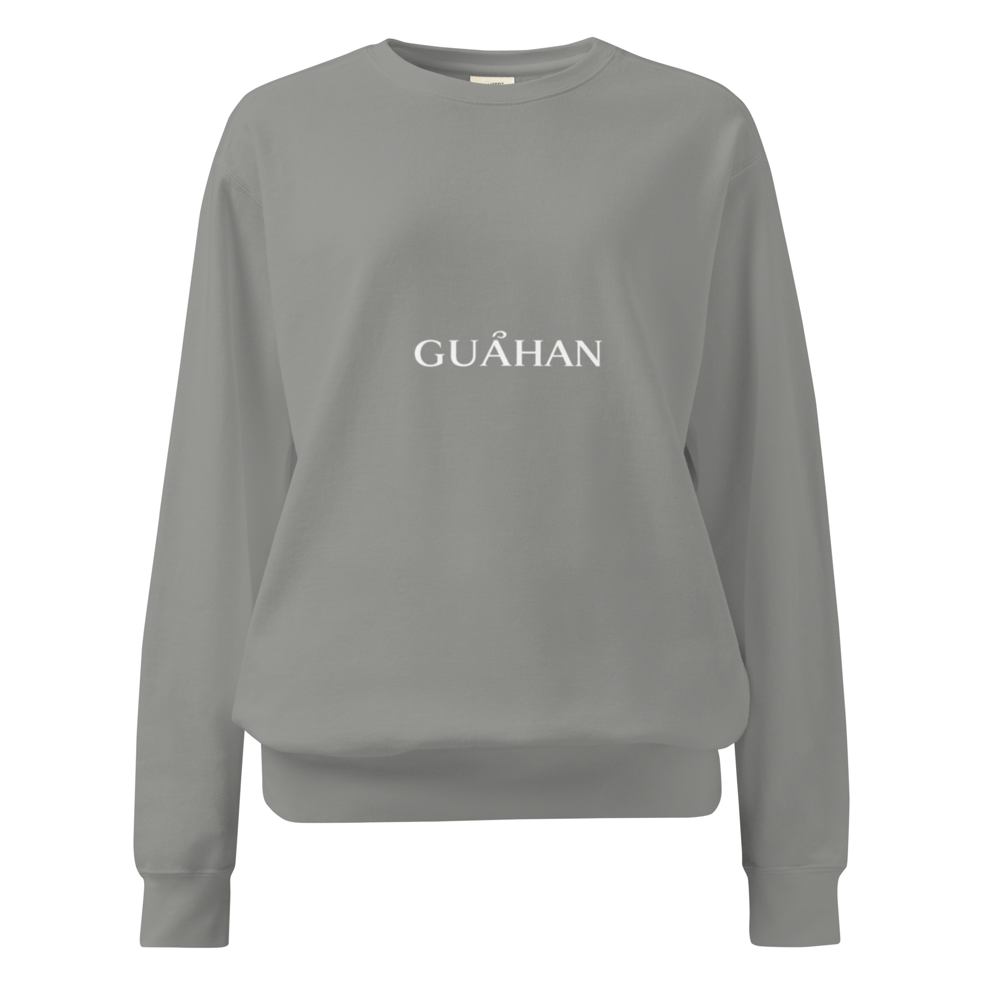 "Guahan" garment-dyed sweatshirt