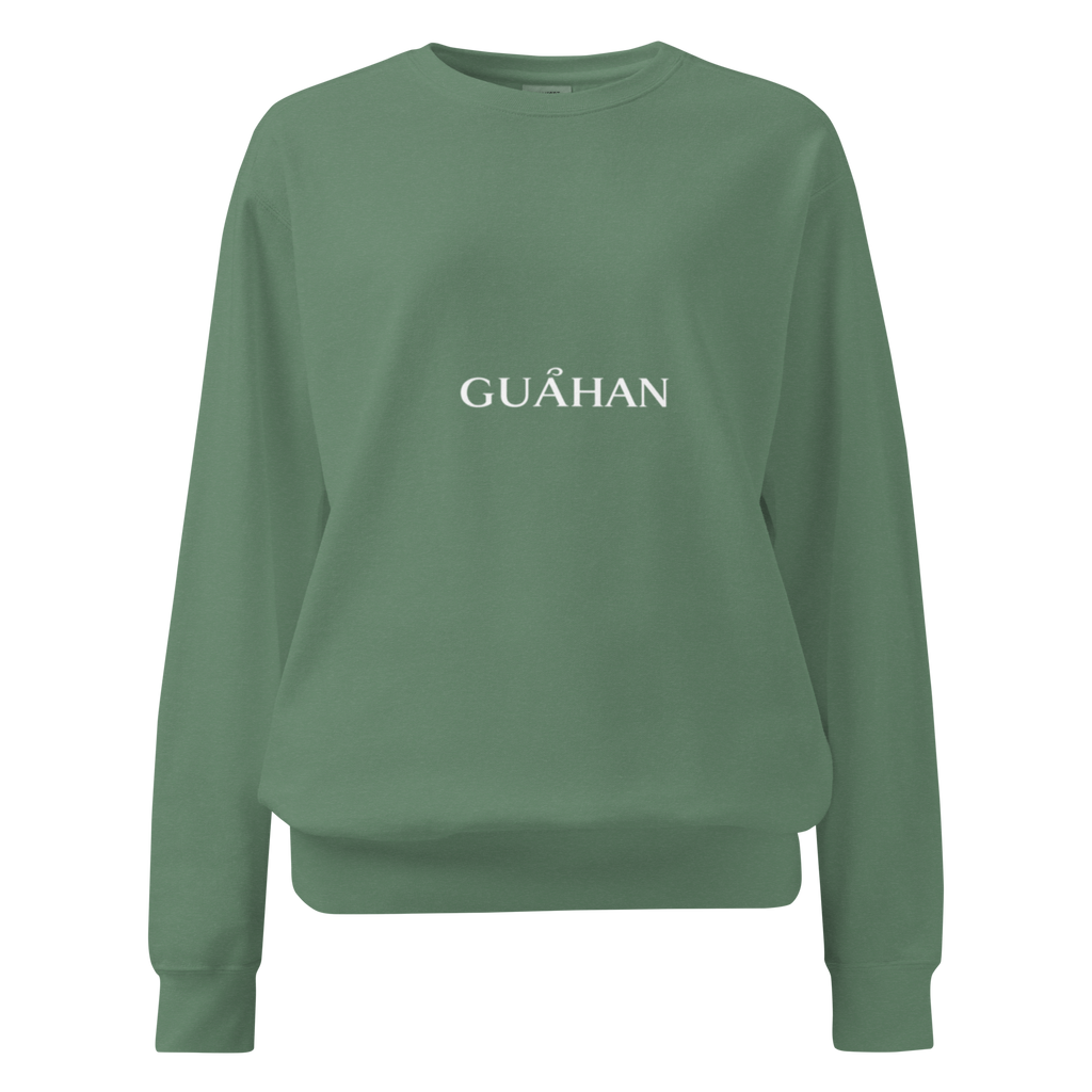 "Guahan" garment-dyed sweatshirt