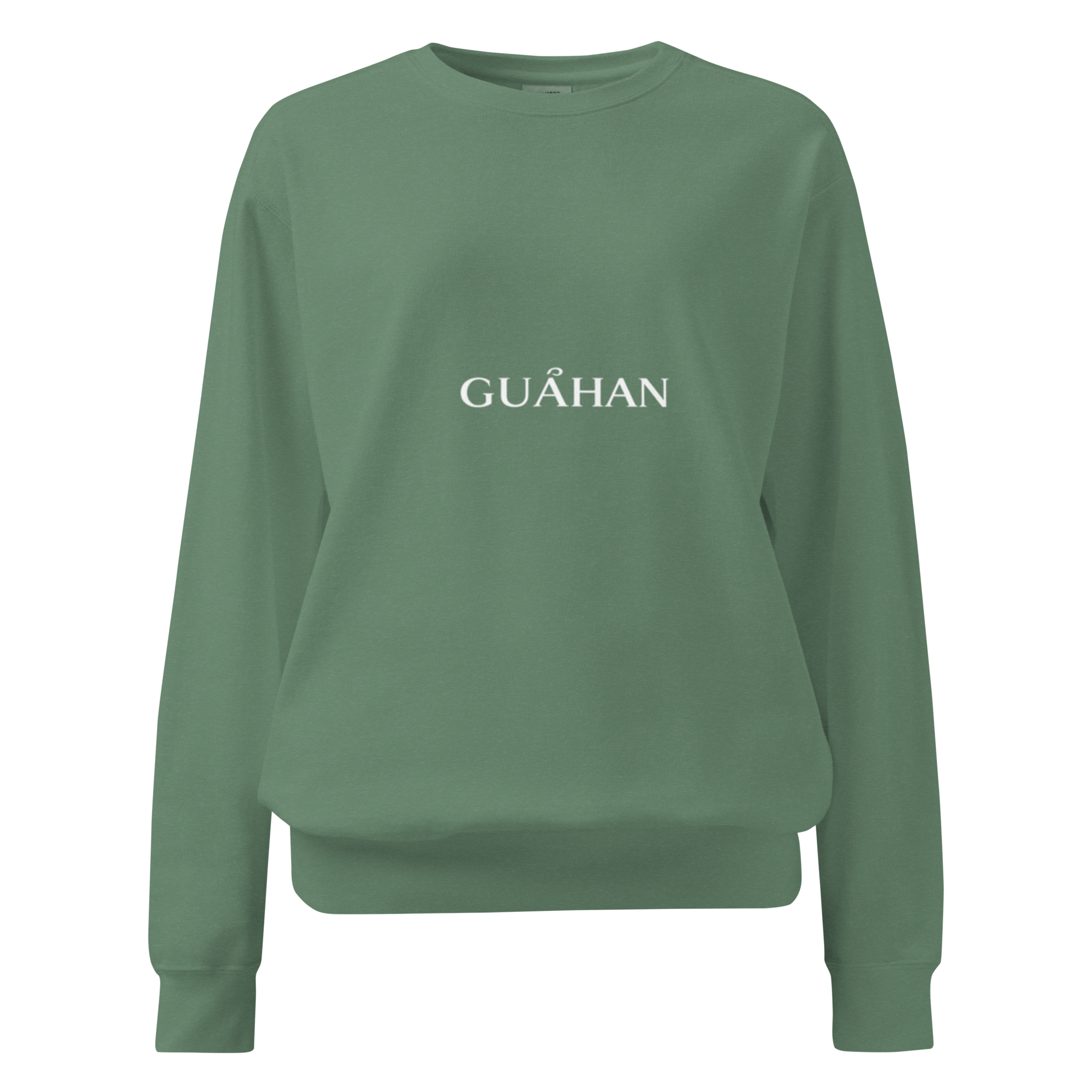 "Guahan" garment-dyed sweatshirt