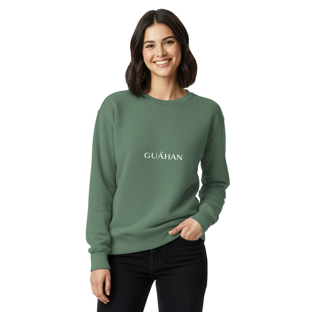 "Guahan" garment-dyed sweatshirt