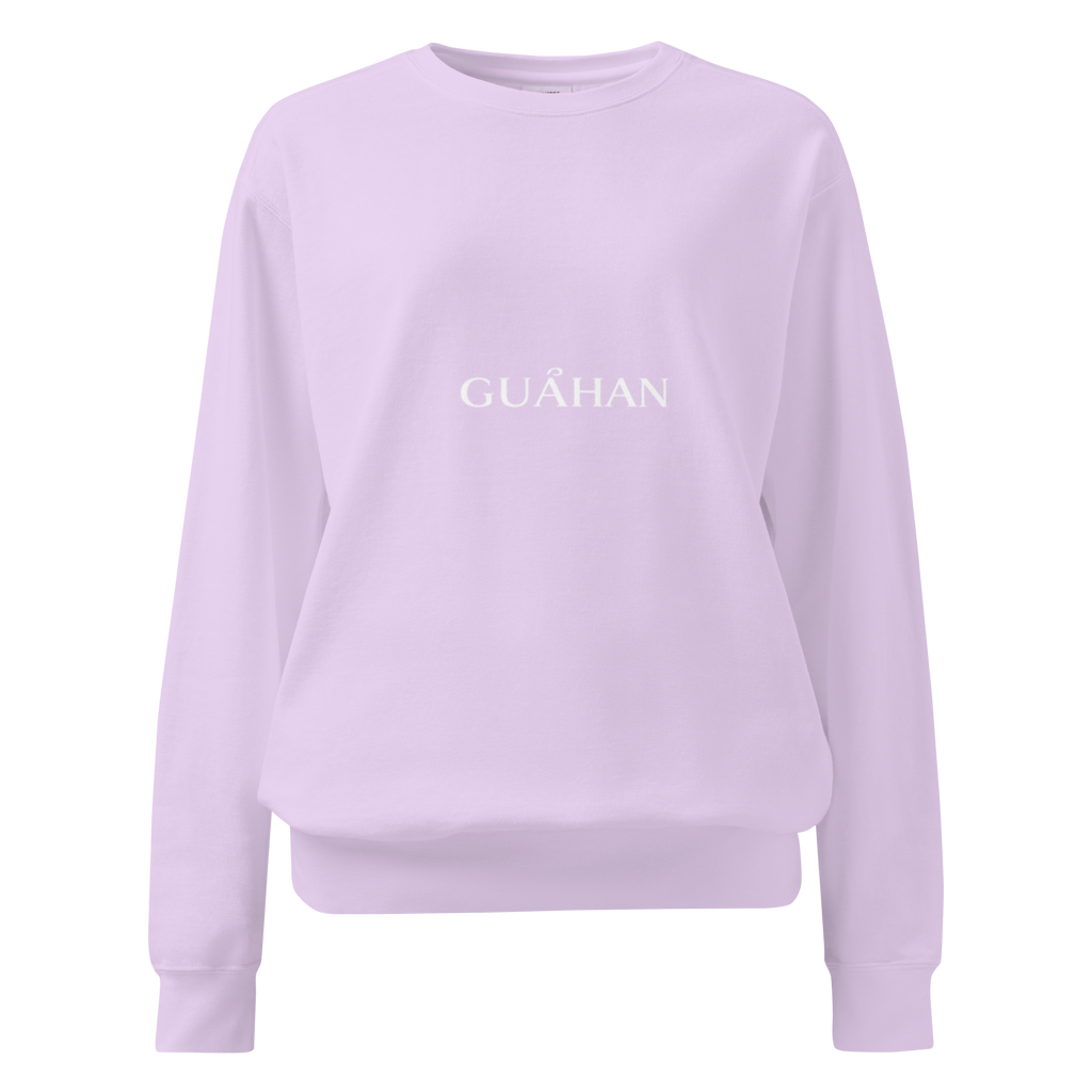 "Guahan" garment-dyed sweatshirt
