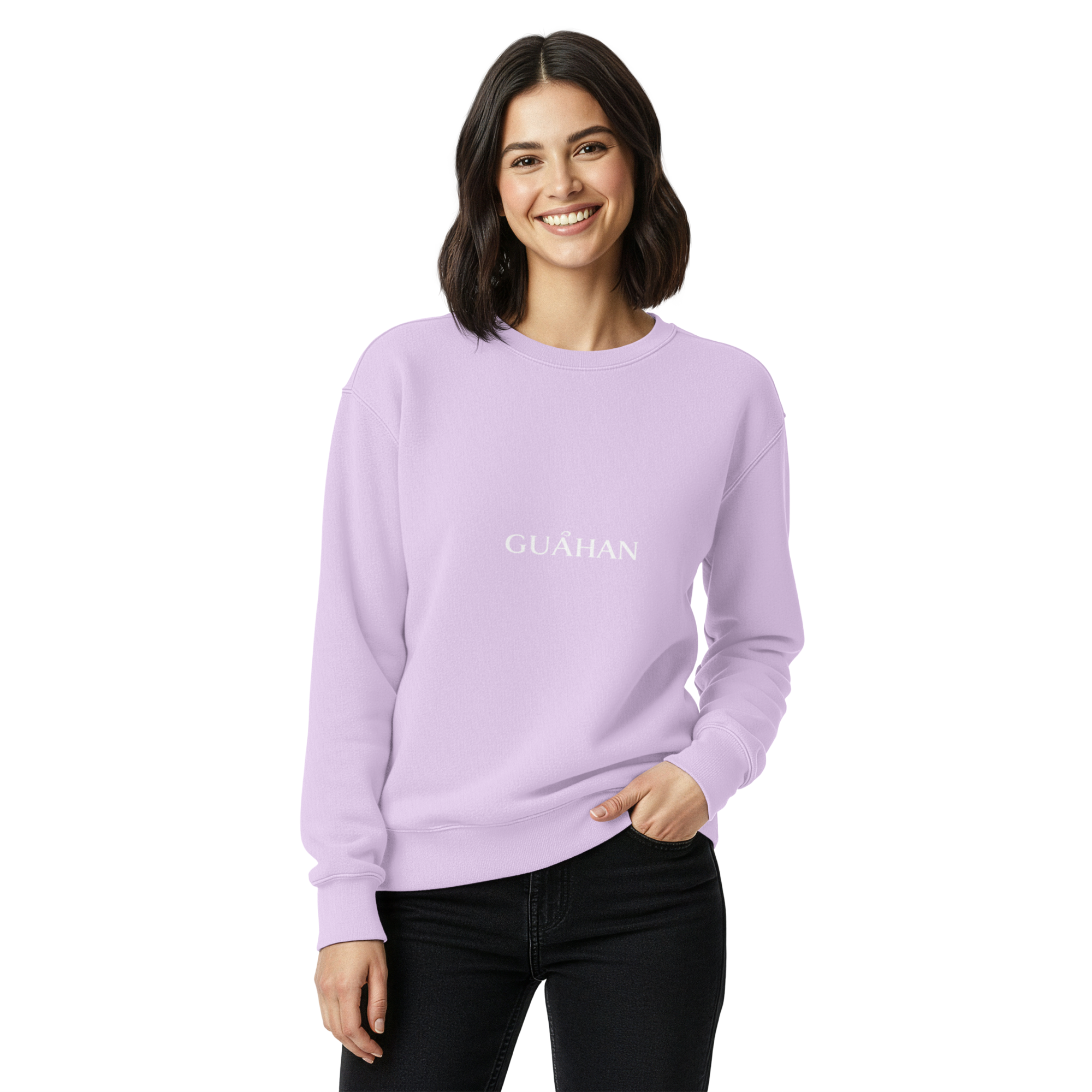 "Guahan" garment-dyed sweatshirt