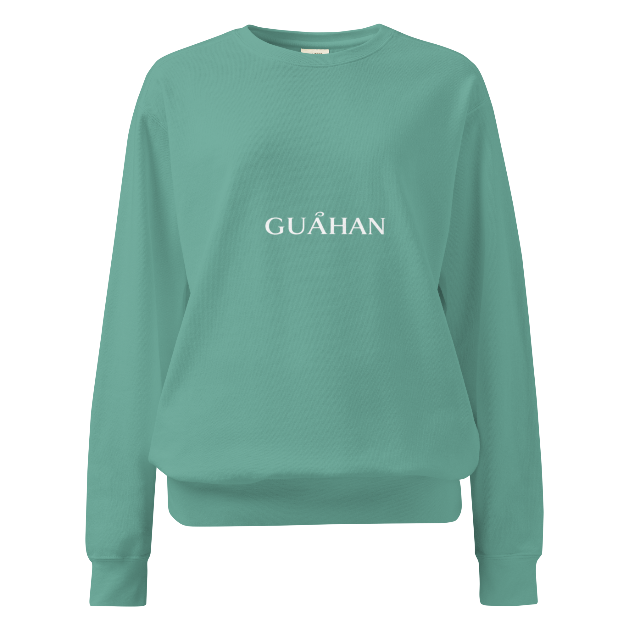 "Guahan" garment-dyed sweatshirt