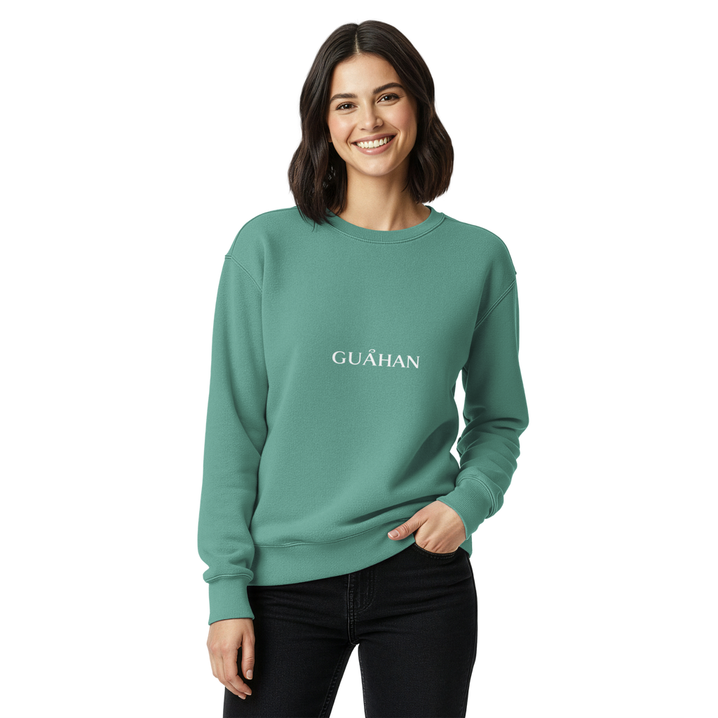 "Guahan" garment-dyed sweatshirt
